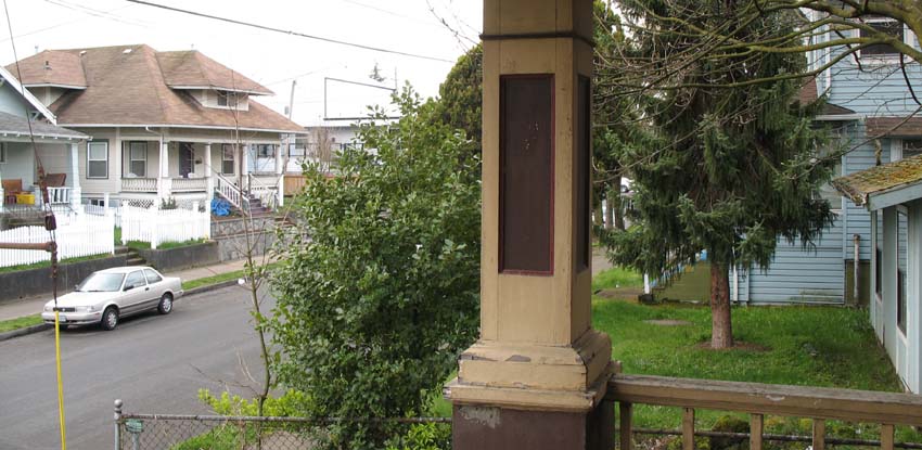 First house, David's view; same paint.