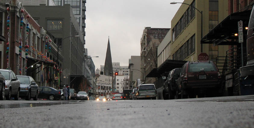 Looking south towards on 13th.